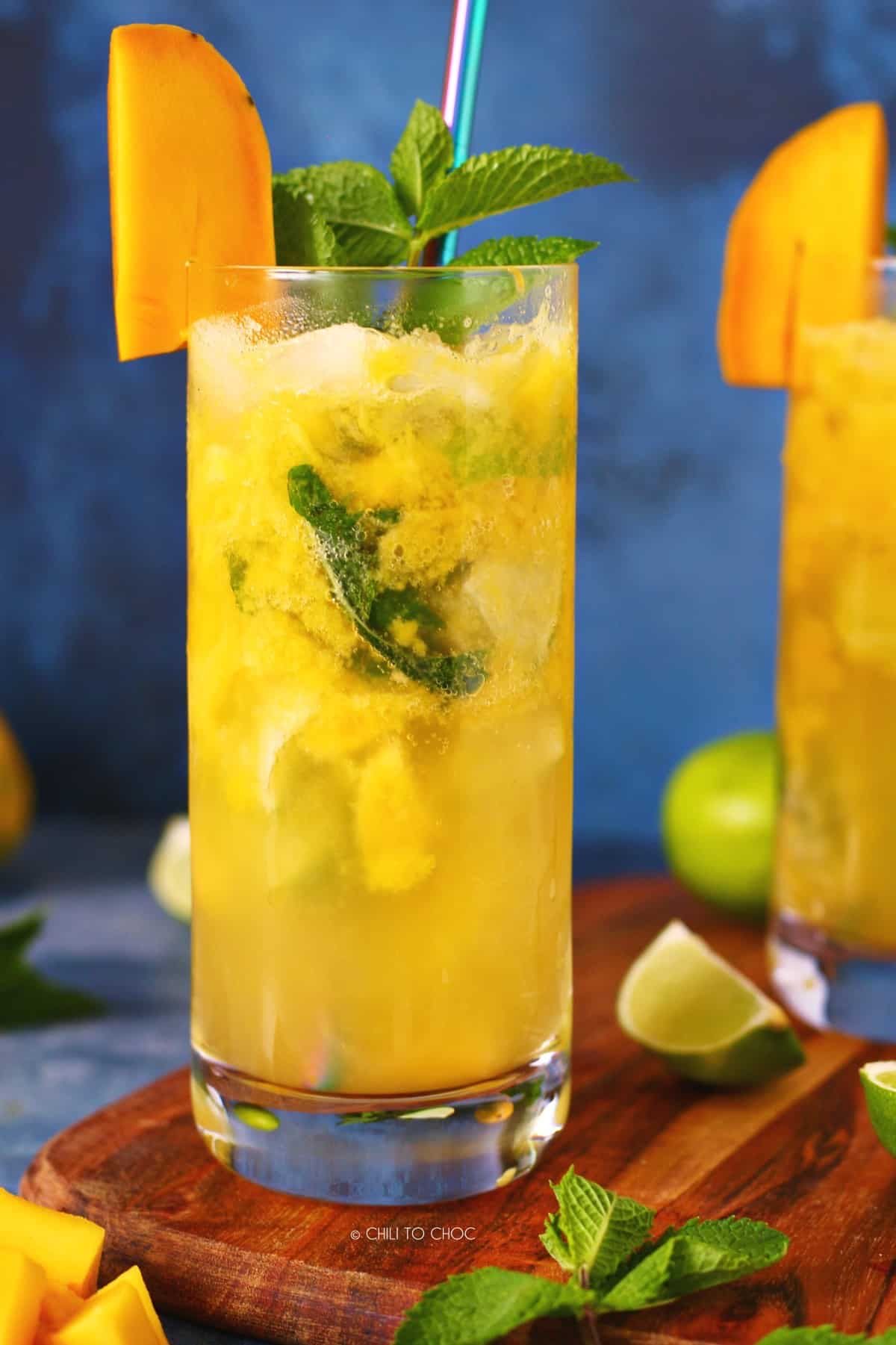 Mango italian soda