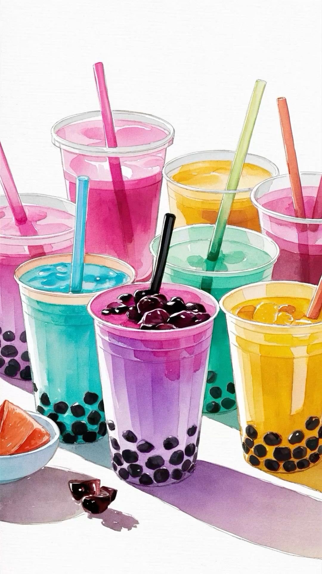 Hibiscus bubble tea